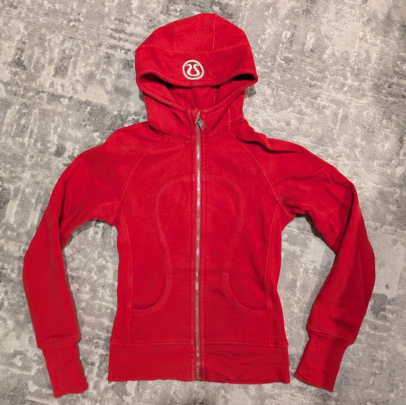 Lululemon Red Scuba Hoodie - Picture 1 of 5